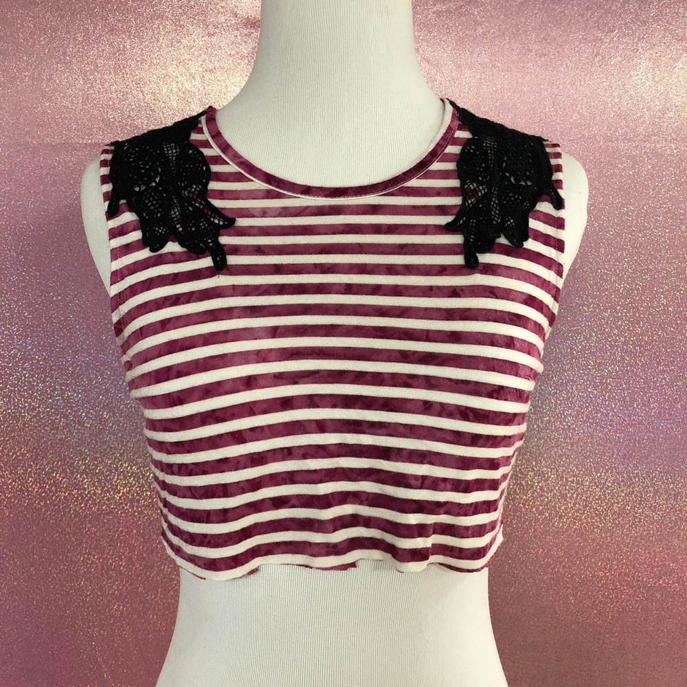 Vintage candies super cropped top